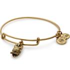 Alex And Ani Ode To The Owl Charm Bangle Roger Williams Park Zoo, Rafaelian Gold Finish