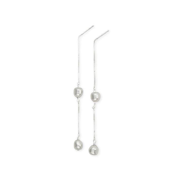 Alex And Ani Sea Sultry Treasured Drop Earrings With Swarovski  Crystal Pearls, Sterling Silver