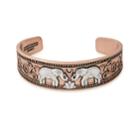 Alex And Ani Elephant Two Tone Cuff, Rafaelian Rose Gold Finish