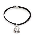 Alex And Ani Soccer Pull Cord Bracelet, Rafaelian Silver Finish
