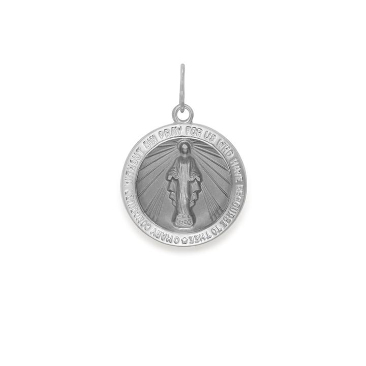 Alex And Ani Miraculous Medal Necklace Charm, Large