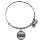 Alex And Ani Harvard University Logo Charm Bangle, Rafaelian Silver Finish