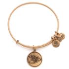 Alex And Ani Kansas City Chiefs Logo Charm Bangle, Rafaelian Gold Finish