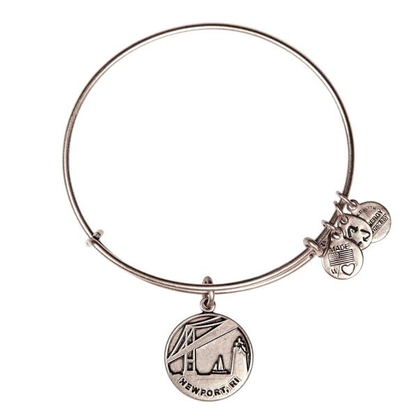 Alex And Ani Newport Charm Bangle, Rafaelian Silver Finish