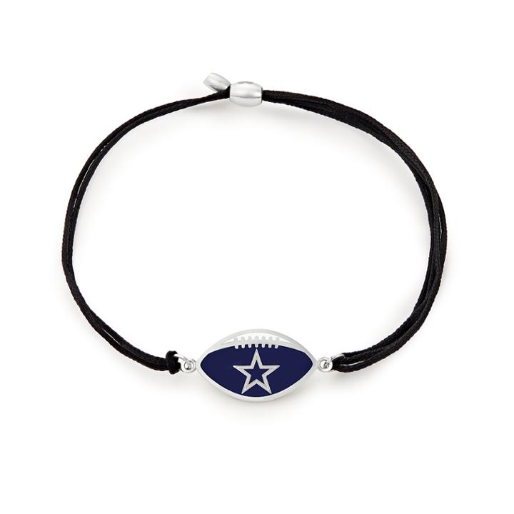 Alex And Ani Dallas Cowboys Pull Cord Bracelet, Sterling Silver