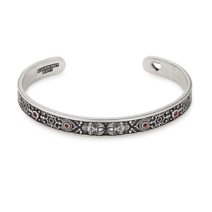 Alex And Ani Calavera Cuff, Rafaelian Silver Finish