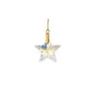 Alex And Ani Silver Wish Star Necklace Charm With Swarovski  Crystal, 14kt Gold Plated