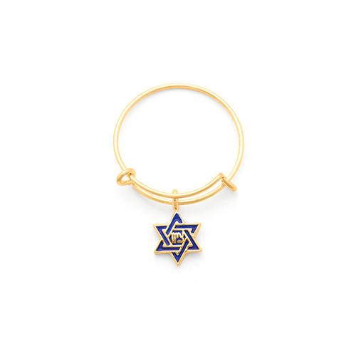 Alex And Ani Star Of David Expandable Wire Ring, 14kt Gold Filled
