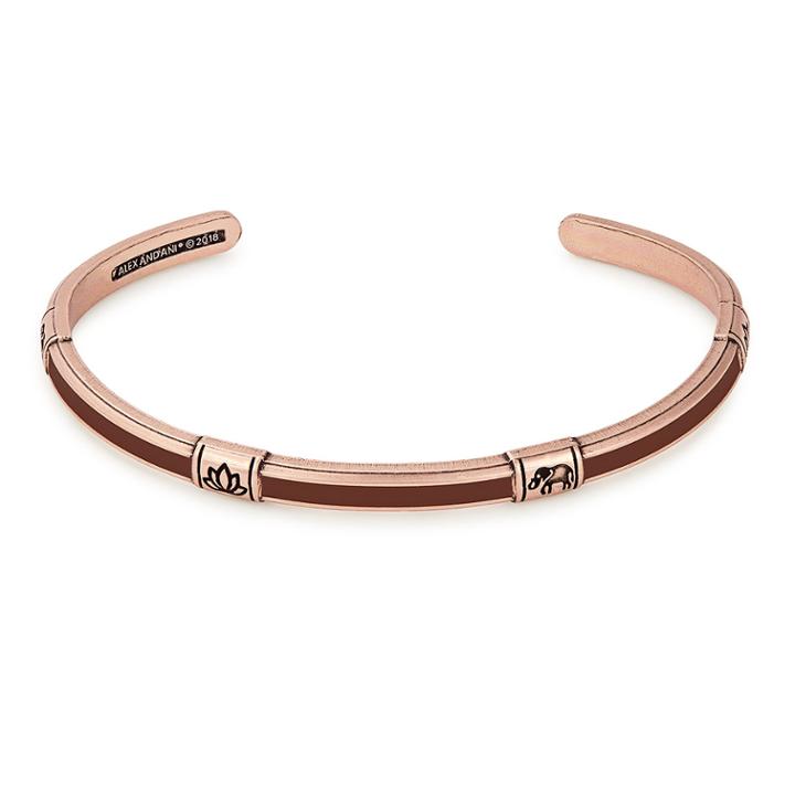Alex And Ani Elephant Color Infusion Thin Cuff, Rafaelian Rose Gold Finish
