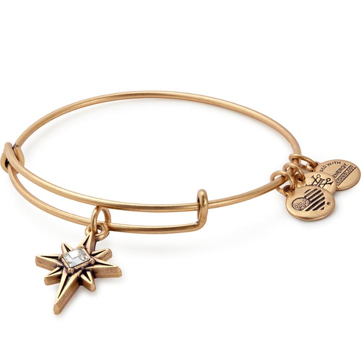 Alex And Ani North Star Charm Bangle, Rafaelian Gold Finish