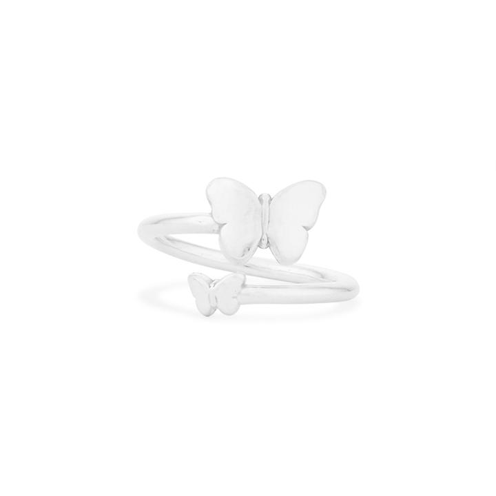 Alex And Ani Butterfly Ring Wrap, Sterling Silver