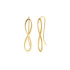 Alex And Ani Infinity Earrings, 14kt Gold Plated