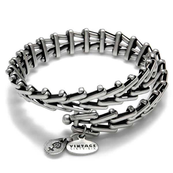Alex And Ani Gypsy 66 Wrap, Rafaelian Silver Finish