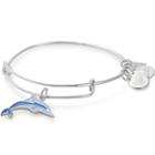 Alex And Ani Dolphin Charm Bangle Association Of Zoos And Aquariums, Shiny Silver Finish