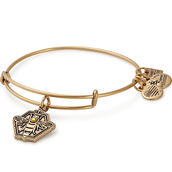 Alex And Ani Queen Bee Charm Bangle Habitat For Humanity, Rafaelian Gold Finish