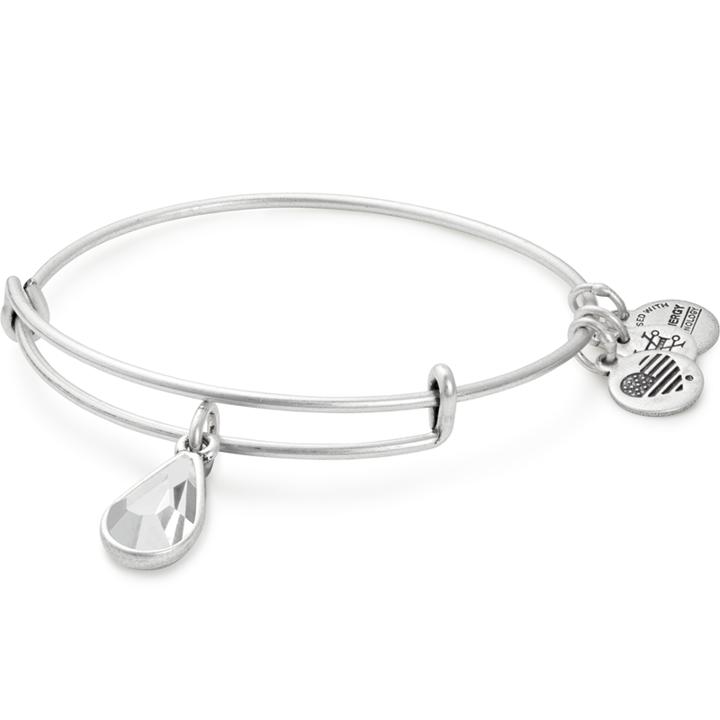 Alex And Ani Birth Month Charm Bangle With Swarovski  Crystal