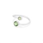 Alex And Ani August Ring Wrap With Swarovski® Crystals, Sterling Silver