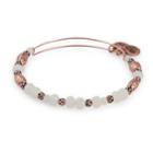 Alex And Ani Birch Valley Beaded Bangle, Rafaelian Rose Gold Finish