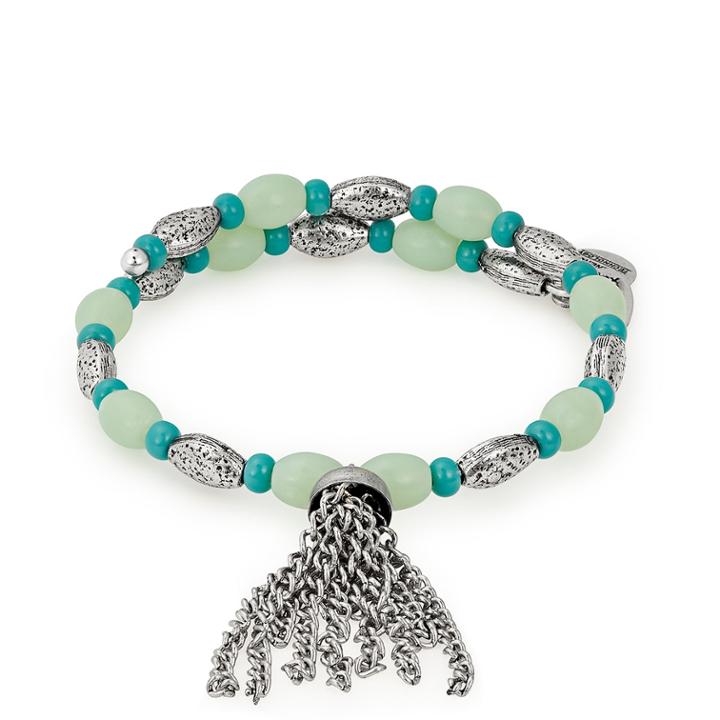 Alex And Ani Ocean Fringe Wrap, Rafaelian Silver Finish