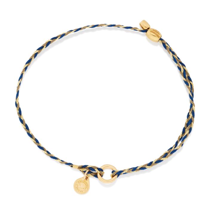 Alex And Ani Soul Blue Precious Threads Bracelet, 14kt Gold Plated