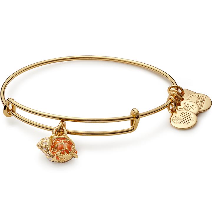 Alex And Ani Hermit Crab Charm Bangle, Shiny Gold Finish