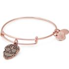 Alex And Ani Calavera Charm Bangle, Shiny Rose Gold Finish