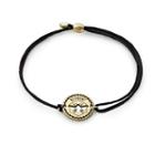 Alex And Ani Be Patient Pull Cord Bracelet, 14kt Gold Plated