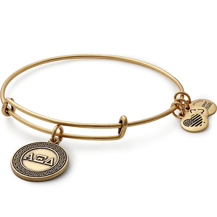 Alex And Ani Alpha Xi Delta Charm Bangle, Rafaelian Gold Finish