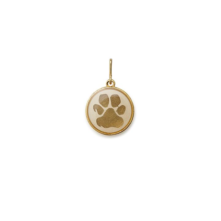 Alex And Ani Paw Print Necklace Charm, 14kt Gold Plated