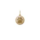 Alex And Ani Paw Print Necklace Charm, 14kt Gold Plated