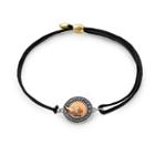 Alex And Ani Liberty Copper Carry Light  14kt Gold Center Pull Cord Bracelet, 14kt Gold Plated
