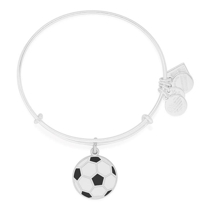 Alex And Ani Team Usa Soccer Charm Bangle, Shiny Silver Finish