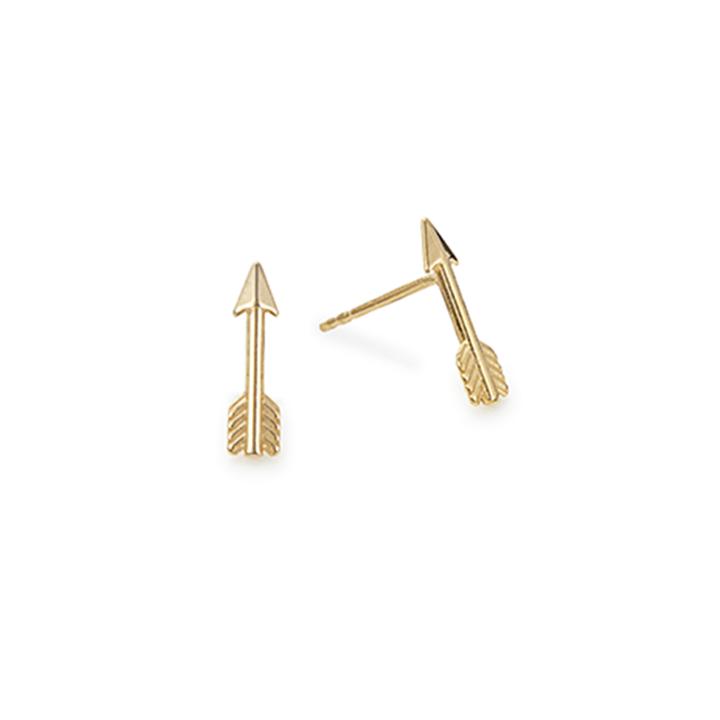 Alex And Ani Arrow Post Earrings, 14kt Gold Plated Sterling Silver