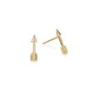Alex And Ani Arrow Post Earrings, 14kt Gold Plated Sterling Silver