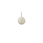 Alex And Ani Initial Y Necklace Charm, Sterling Silver