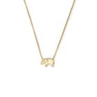 Alex And Ani Elephant Adjustable Necklace, 14kt Gold Plated Sterling Silver