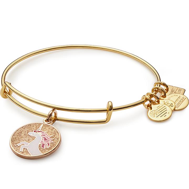 Alex And Ani Unicorn Charm Bangle Children S Miracle Network Hospitals , Shiny Gold Finish