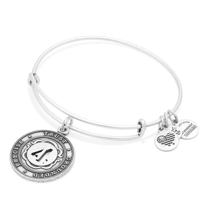 Alex And Ani Number 4 Charm Bangle