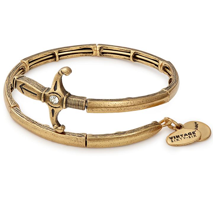 Alex And Ani Sword Metal Wrap, Rafaelian Gold Finish