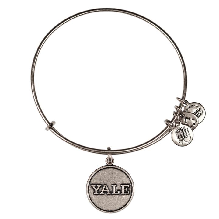 Alex And Ani Yale University™ Logo Charm Bangle, Rafaelian Silver Finish