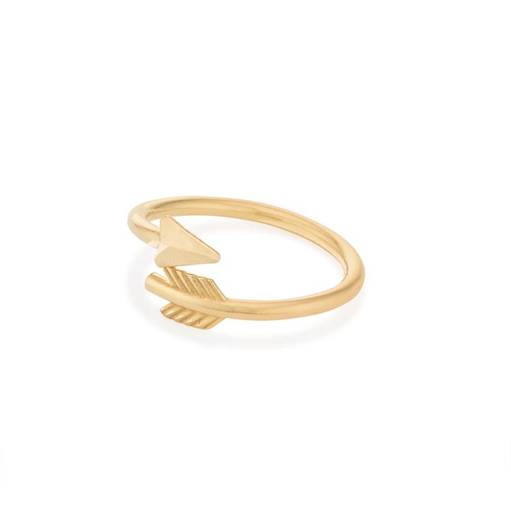 Alex And Ani Eros Arrow Ring Wrap, 14kt Gold Plated