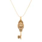 Alex And Ani Lion Key Pendant Expandable Necklace, Rafaelian Gold Finish