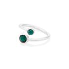 Alex And Ani May Ring Wrap With Swarovski® Crystals, Sterling Silver