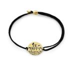 Alex And Ani Be Happy Pull Cord Bracelet, 14kt Gold Plated