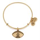 Alex And Ani New Orleans Saints Football Charm Bangle, Rafaelian Gold Finish