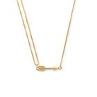 Alex And Ani Arrow Pull Chain Necklace, 14kt Gold Plated Sterling Silver