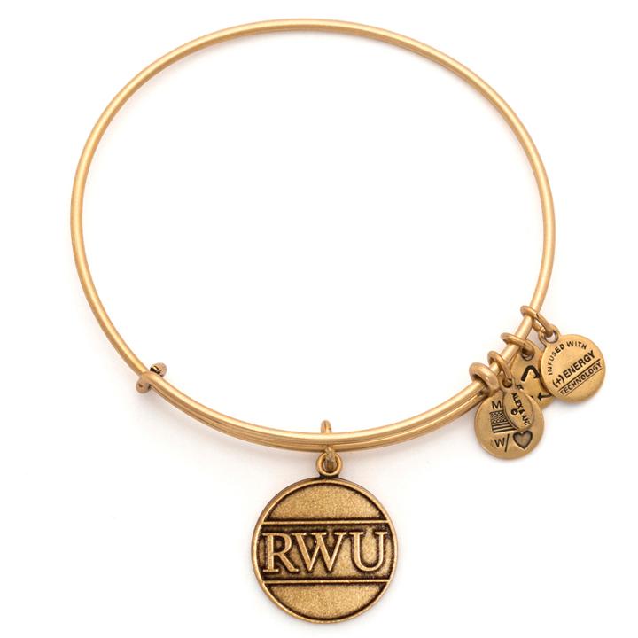 Alex And Ani Roger Williams University Charm Bangle, Rafaelian Gold Finish