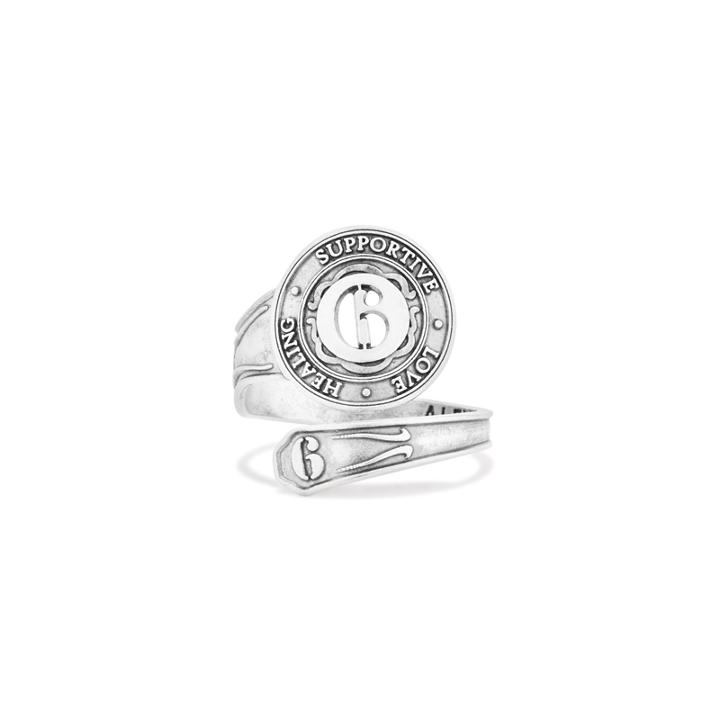 Alex And Ani Number 6 Spoon Ring, Sterling Silver