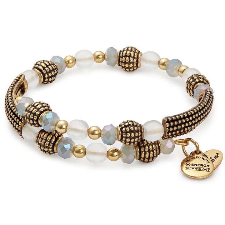 Alex And Ani Tide Destiny Wrap, Rafaelian Gold Finish