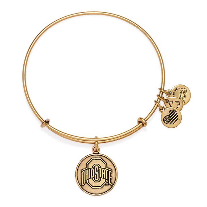 Alex And Ani The Ohio State University Logo Charm Bangle, Rafaelian Gold Finish
